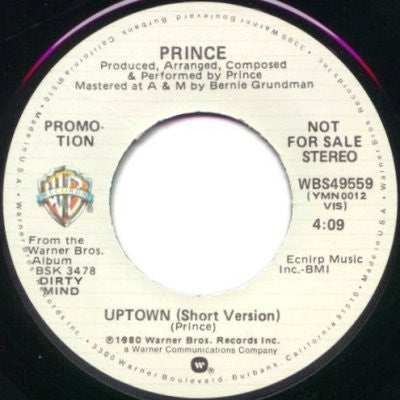 Prince : Uptown (7", Single, Mono, Promo, Los)