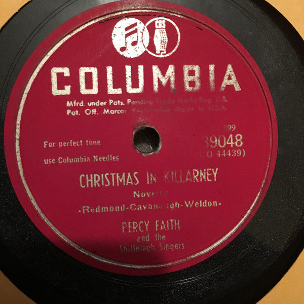 Percy Faith And The Shillelagh Singers : Norah / Christmas In Killarney (Shellac, 10")