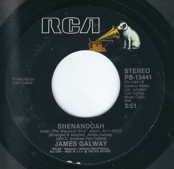 James Galway : The Wayward Wind / Shenandoah (7", Single, Styrene)