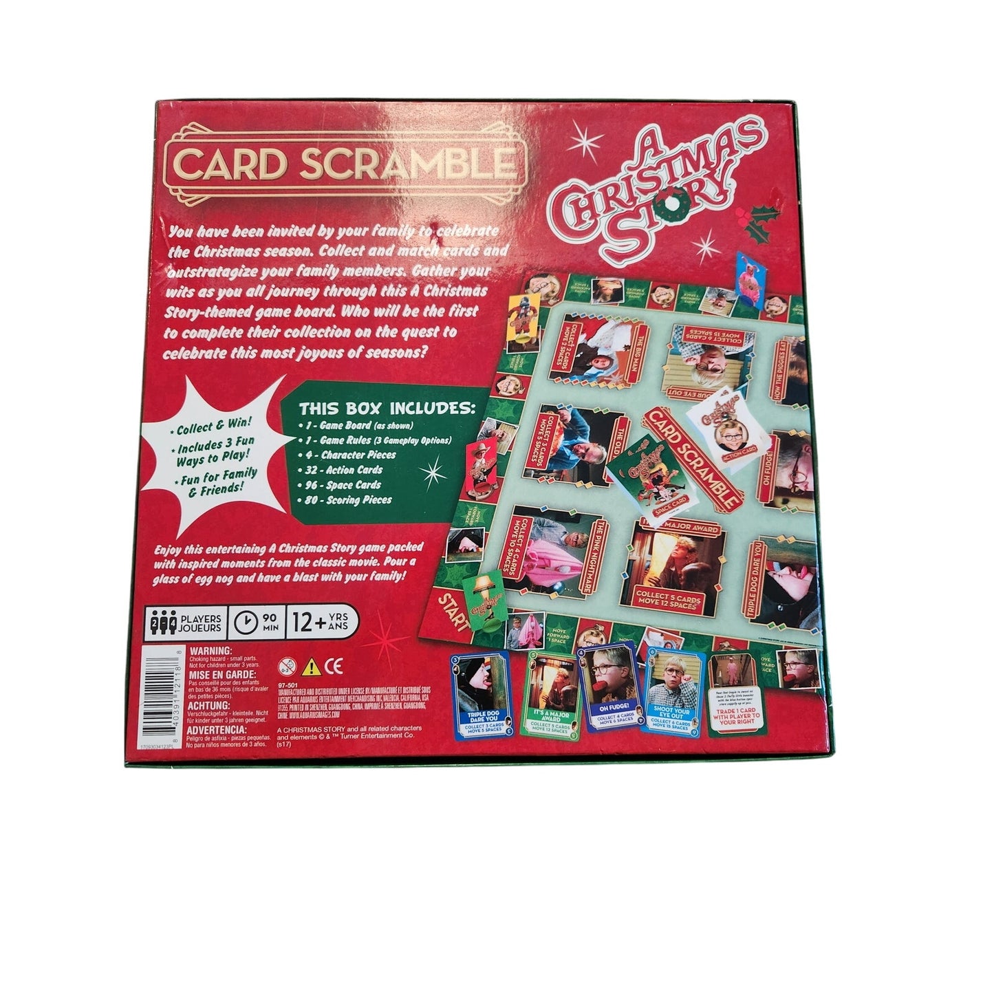 A Christmas Story Card Scramble Board Game - Used Fun Holiday Classic!