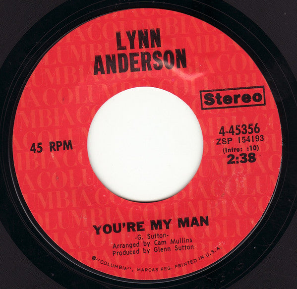 Lynn Anderson : You're My Man (7", Single, Styrene)