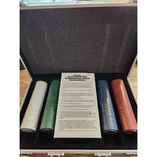 Cardinal Texas Hold ’Em Tournament Poker Set & Carrying Case