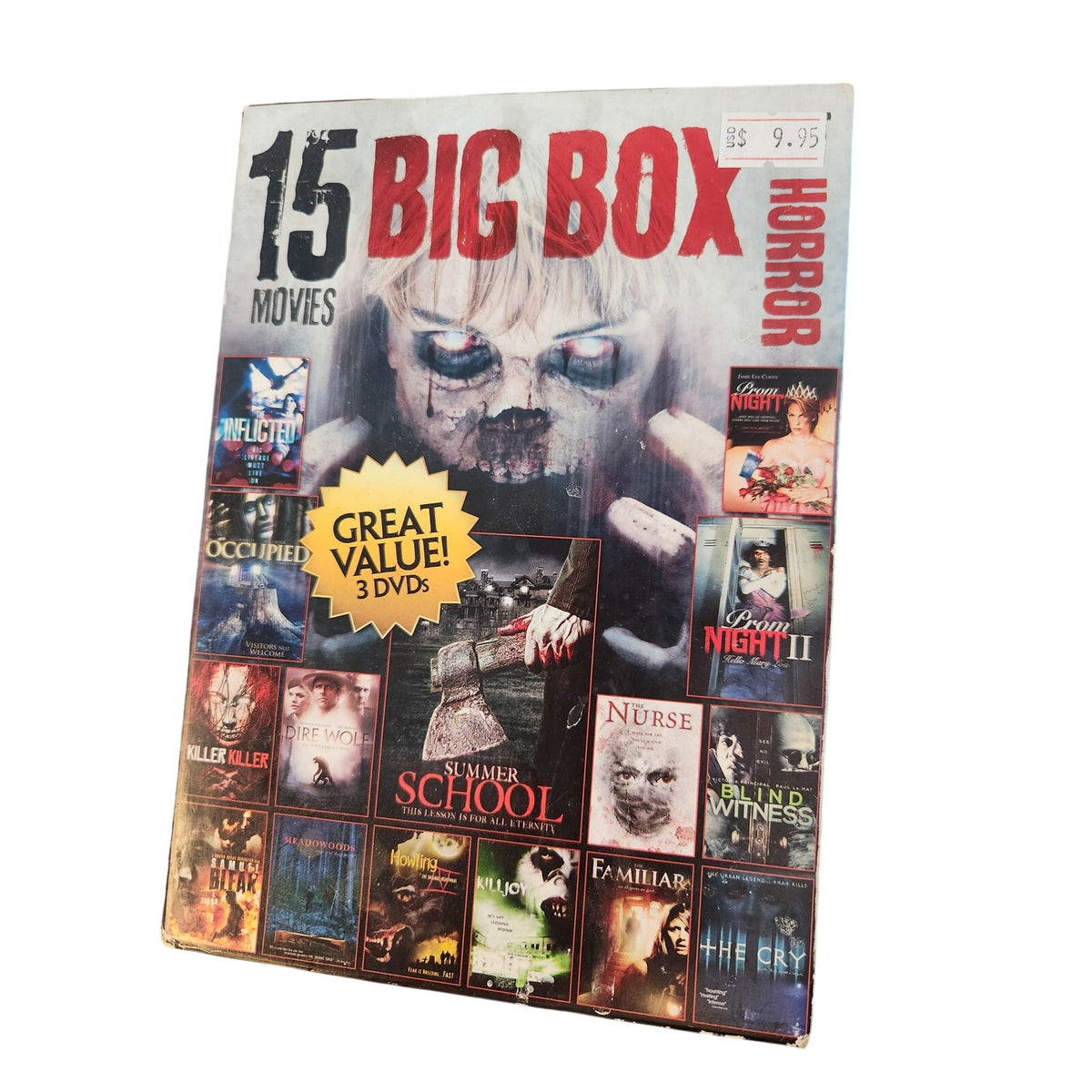 15 Movies Big Box of Horror – 3-Disc DVD Collection
