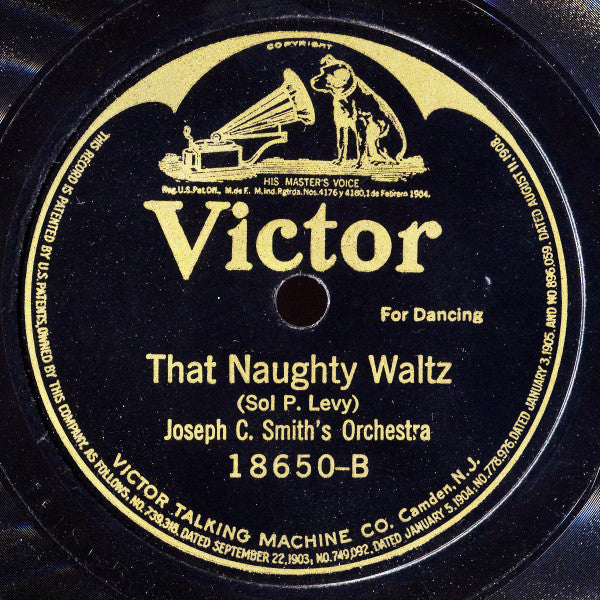 Selvin's Novelty Orchestra / Joseph C. Smith's Orchestra : In Your Arms / That Naughty Waltz (Shellac, 10")