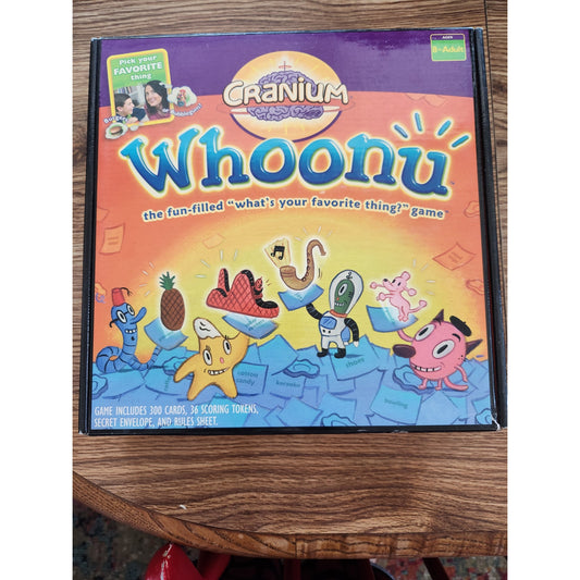 Whoonu by Cranium - Fun Family Party Game - Used