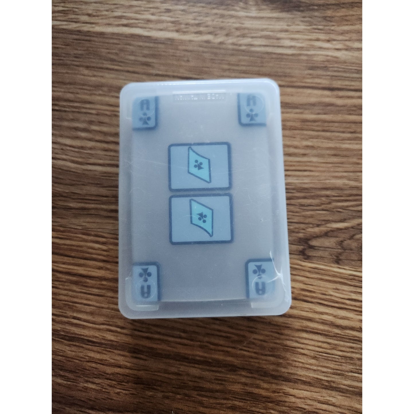 See Thru Playing Cards with Plastic Carrying Case - Unique Transparent Design