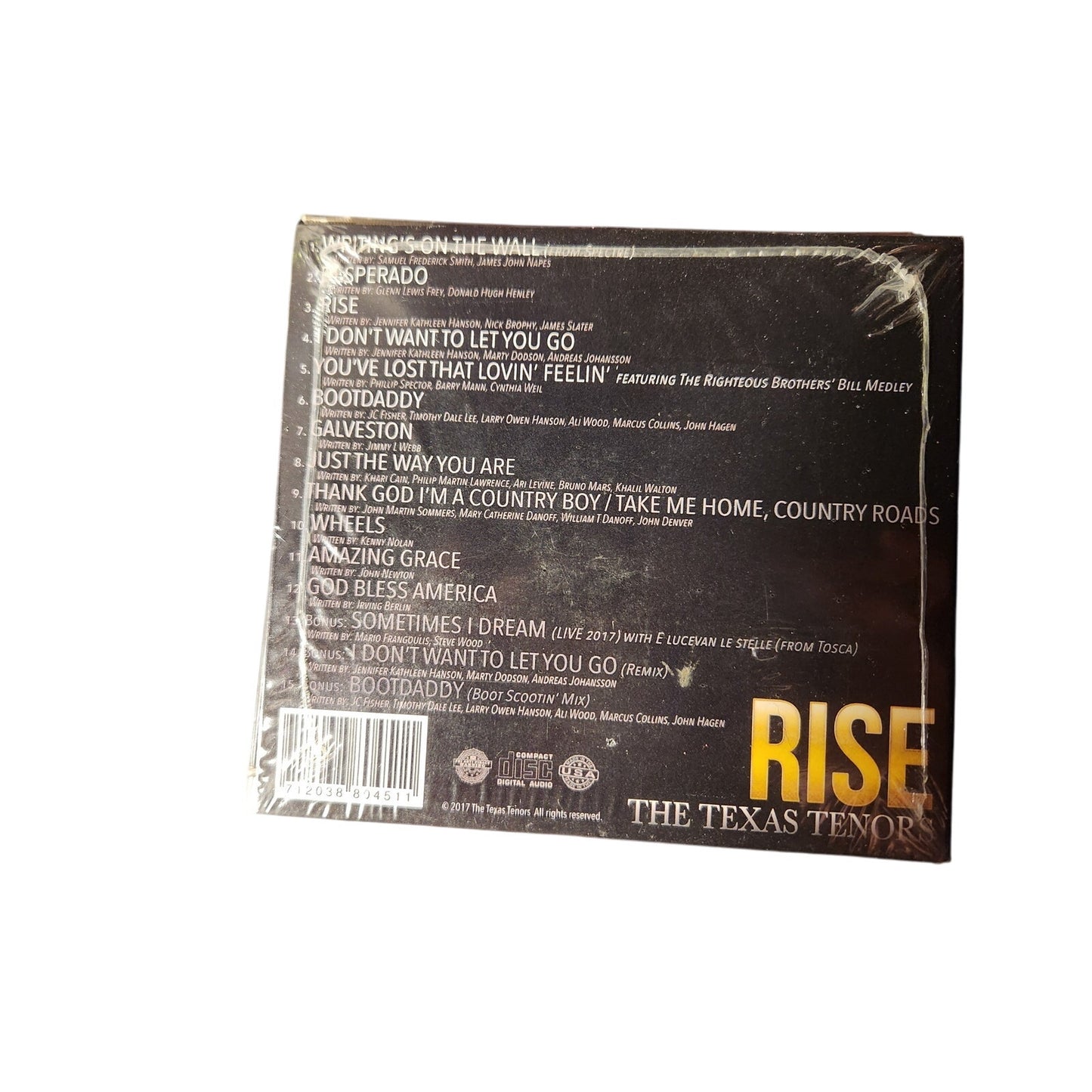 The Texas Tenors - "RISE" Sealed CD - SKU 712038804511 - Brand New