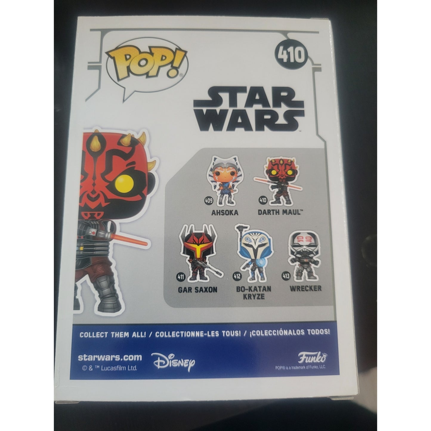 Funko Pop Star Wars #410 Darth Maul – Mint Condition
