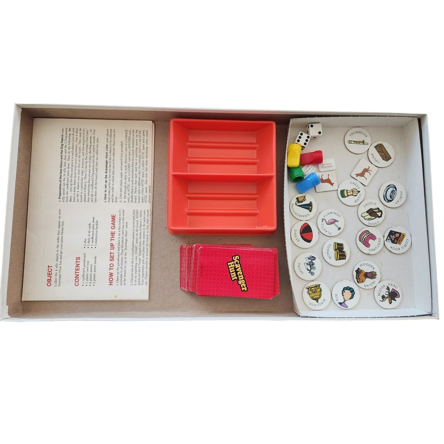 Vintage 1983 Scavenger Hunt Board Game - Milton Bradley Collector's Find!