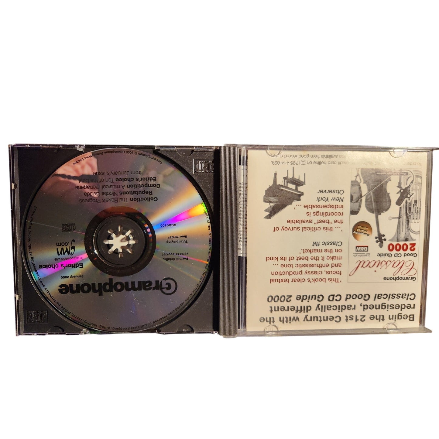 Rare Gramophone January 2000 CD - Joshua Bell Feature - GCD0100