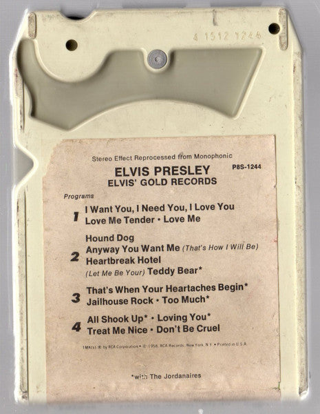 Elvis Presley : Elvis' Gold Records (8-Trk, Comp)