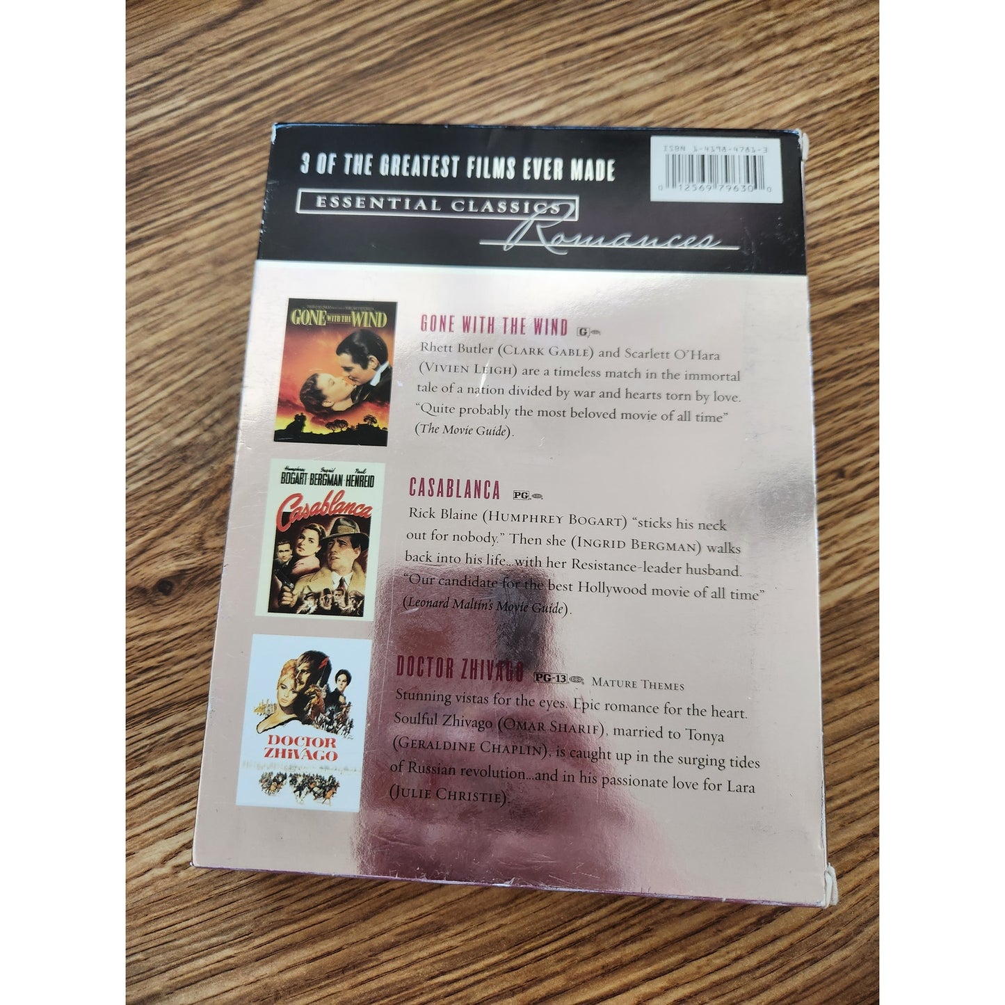 Essential Classic Romances DVD Set - Gone with the Wind, Casablanca, Doctor Zhivago