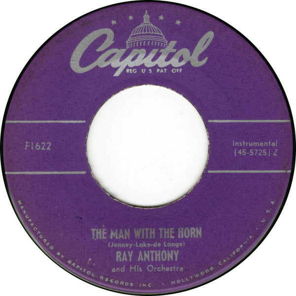 Ray Anthony & His Orchestra : Stardust / The Man With The Horn (7", Single, Mono, RE)