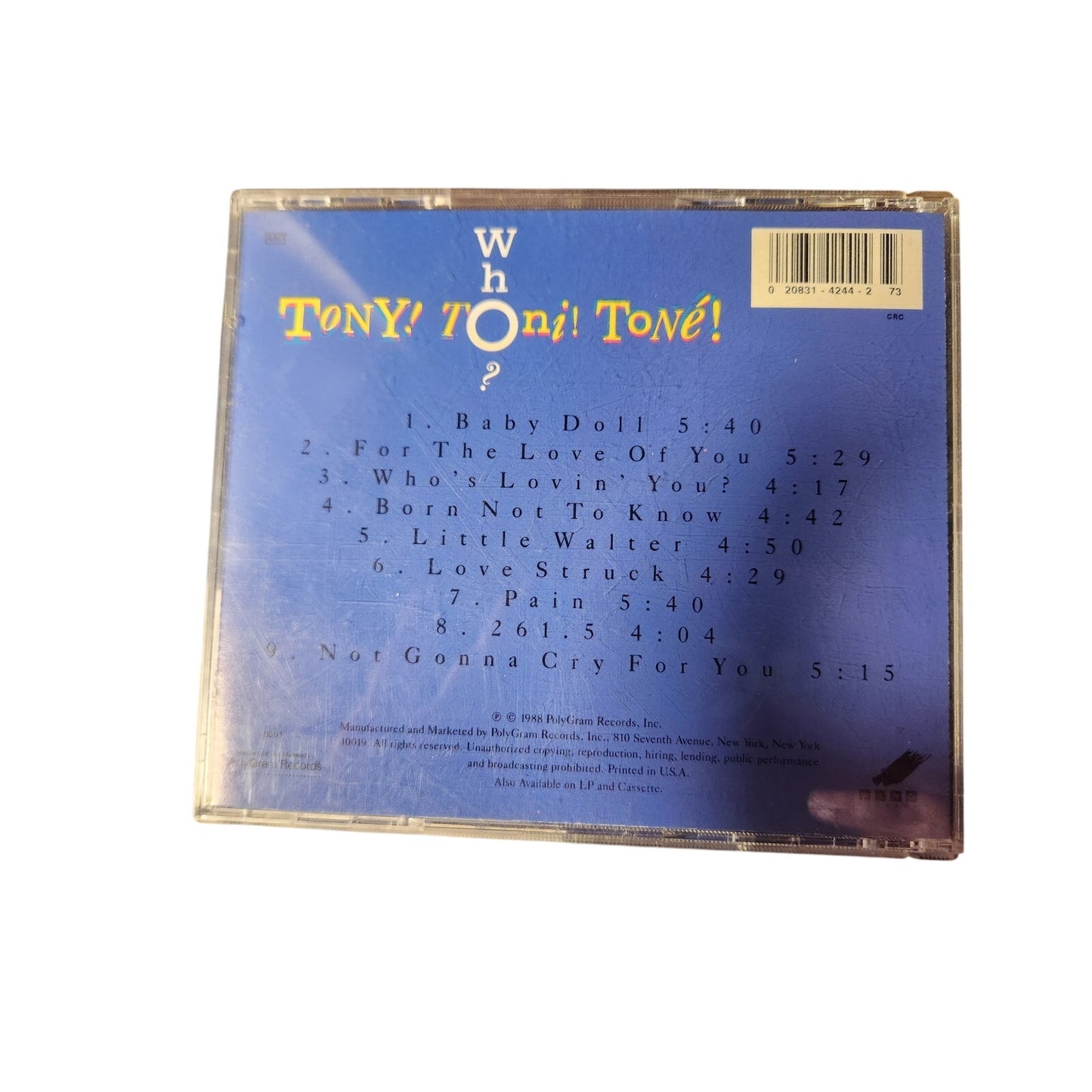 Tony! Toni! Toné! - "Who?" CD Album - SKU 020831424424