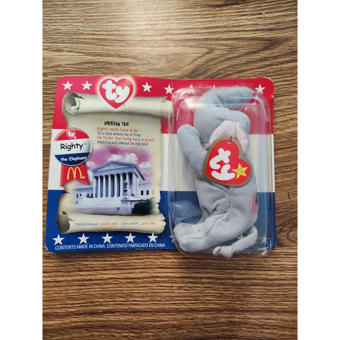 Set of 2 (of 3) Limited Edition McDonald's Beanie Babies (Sealed)