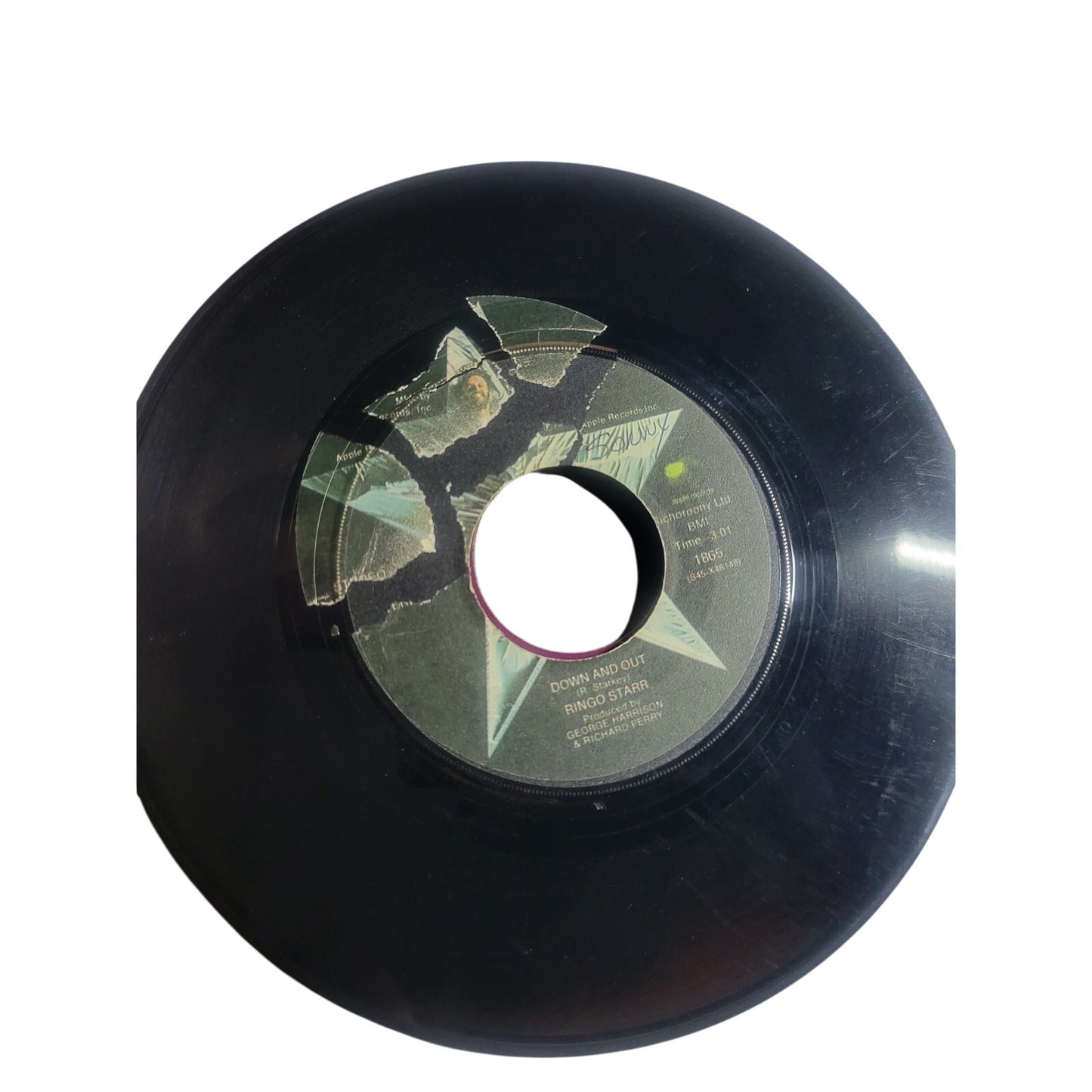 Ringo Starr – Oh My My / Down and Out - UNIQUE RARE LABEL MISPRINT