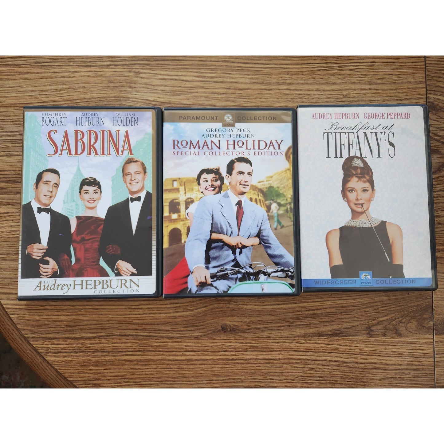 Audrey Hepburn Collection DVD Set - Sabrina, Roman Holiday, Breakfast at Tiffany's