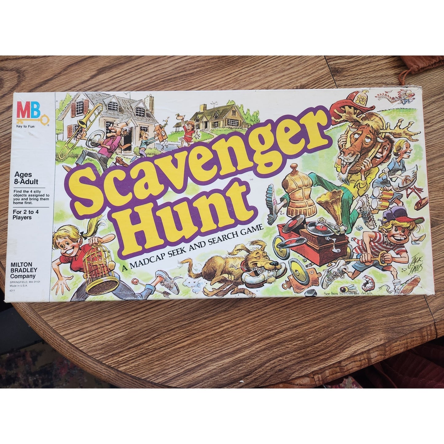 Vintage 1983 Scavenger Hunt Board Game - Milton Bradley Collector's Find!