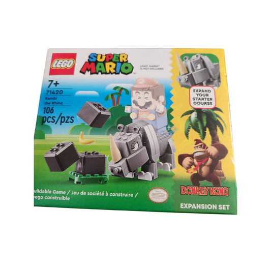 Super Mario LEGO Rambi Set - Mint Condition Collector's Item!