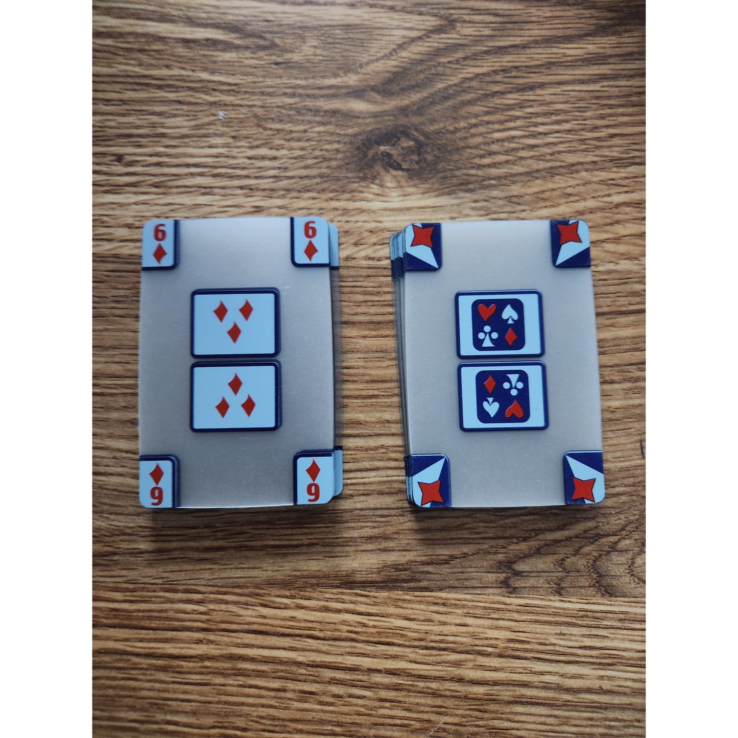 See Thru Playing Cards with Plastic Carrying Case - Unique Transparent Design