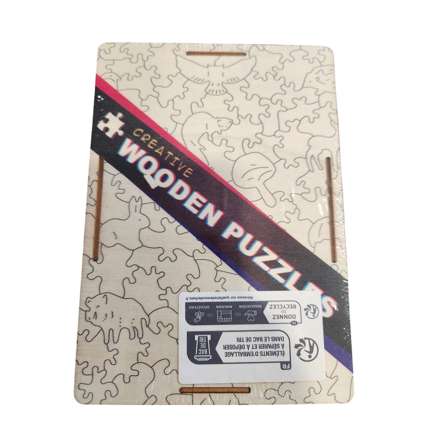 Funky Wooden Guitar Puzzle – Mini Novelty Wood Desk Toy